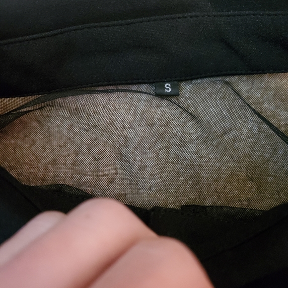 Keyhole Mesh Bell Long Sleeve Gothic Cocktail Vintage Dress - Picture 5 of 7